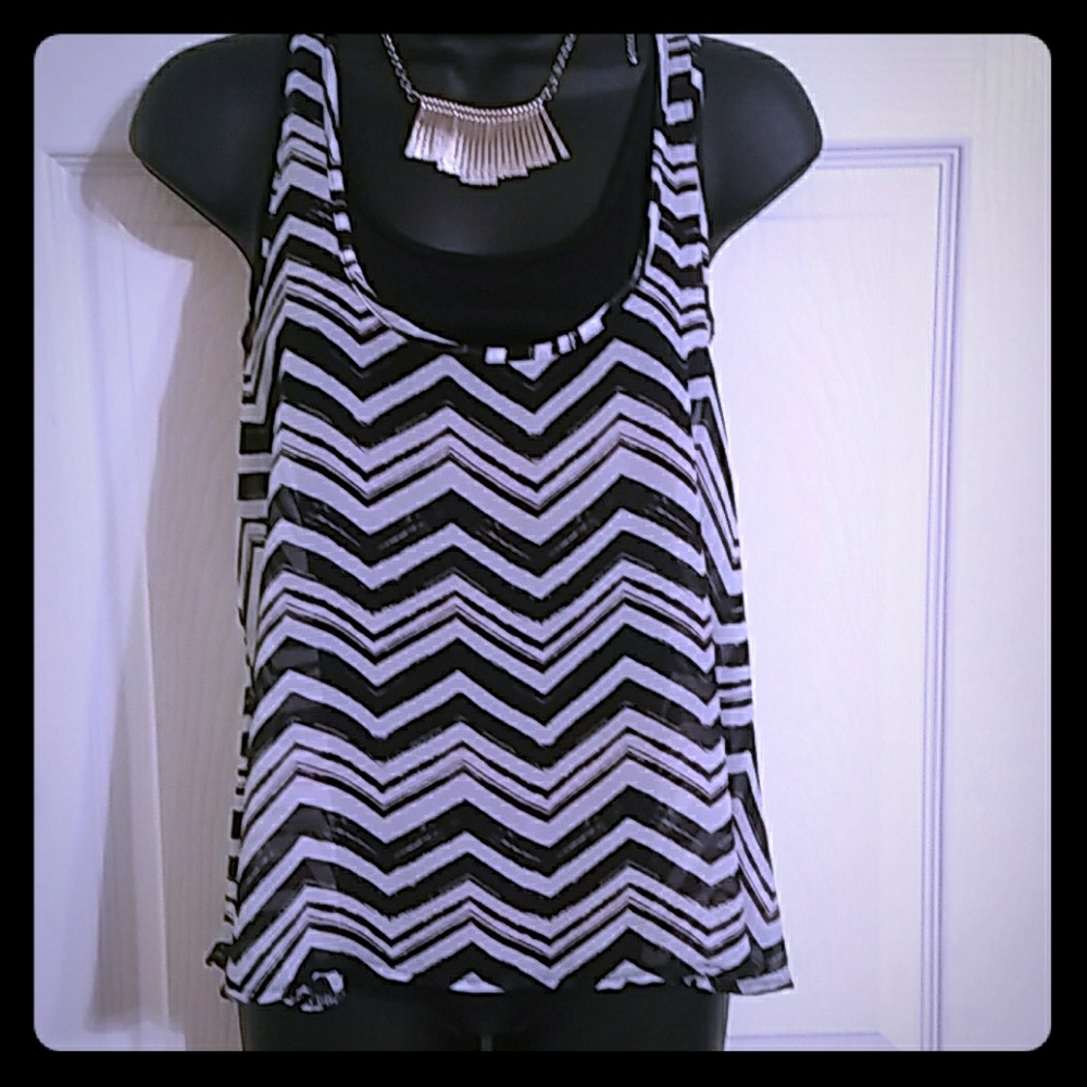 Racer back fashion tank